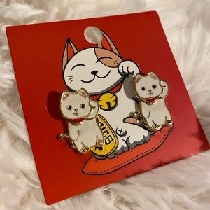 Lucky Cat Earrings